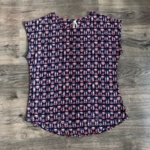 Colorful blouse.